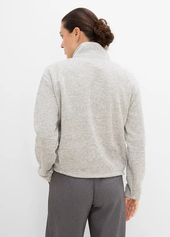 Giacca in pile con colletto dritto, bonprix
