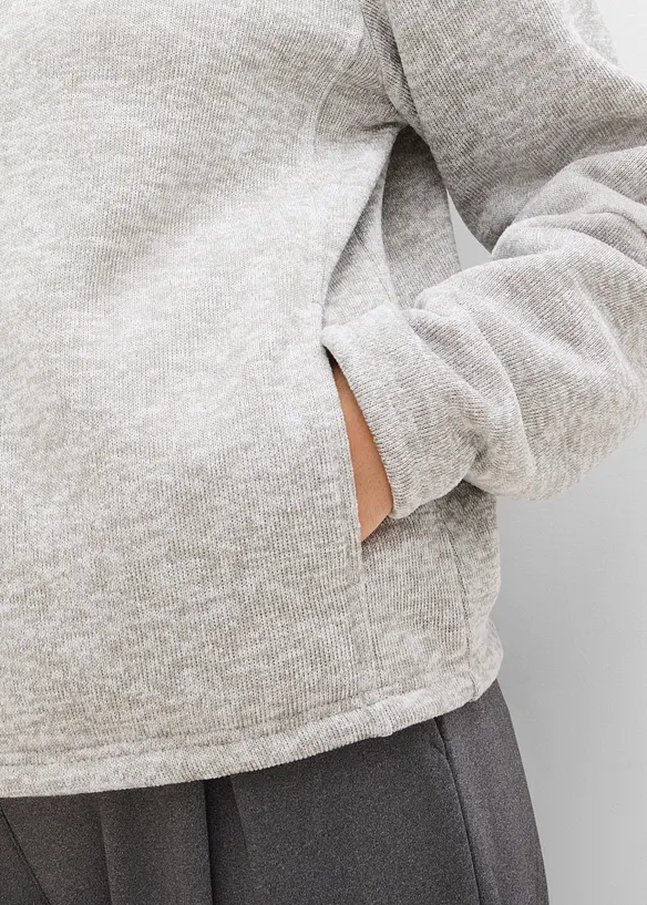 Giacca in pile con colletto dritto, bonprix