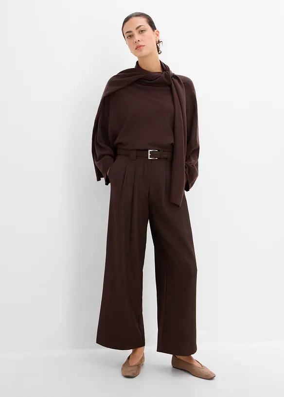 Pantaloni barrel in twill, bonprix