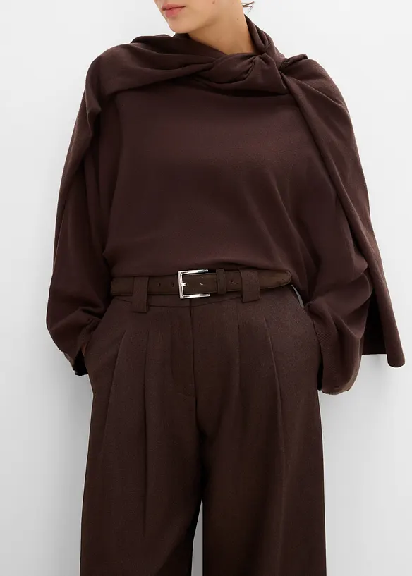 Pantaloni barrel in twill, bonprix