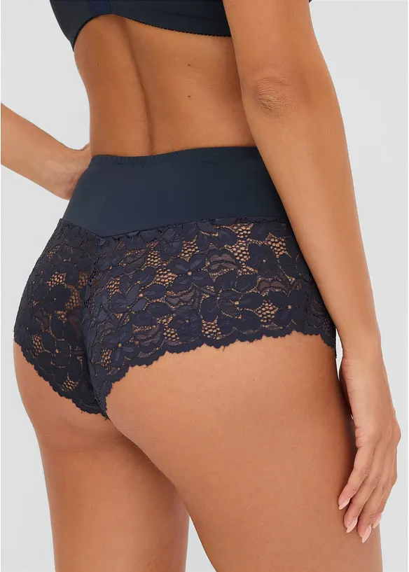 Culotte a vita alta con pizzo, bonprix