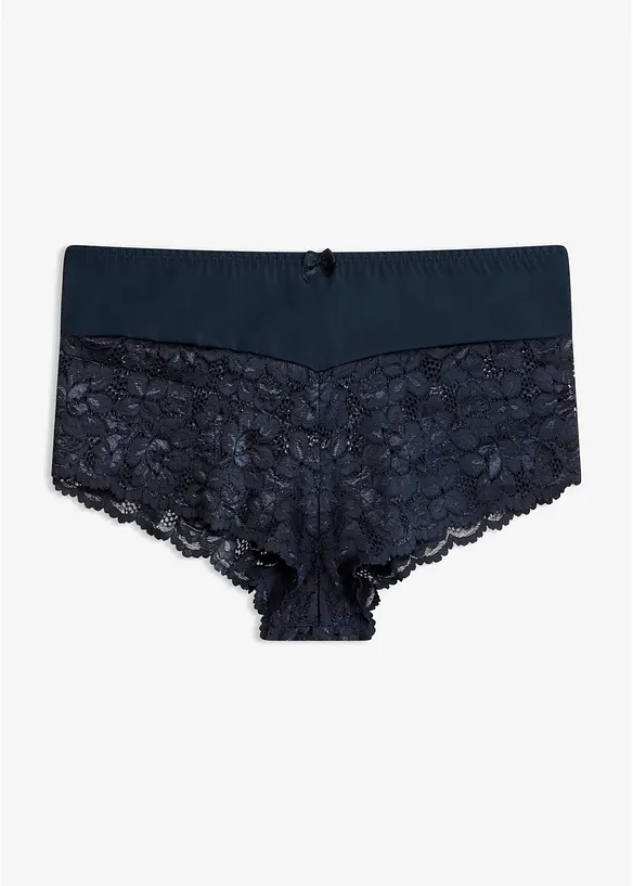 Culotte a vita alta con pizzo, bonprix