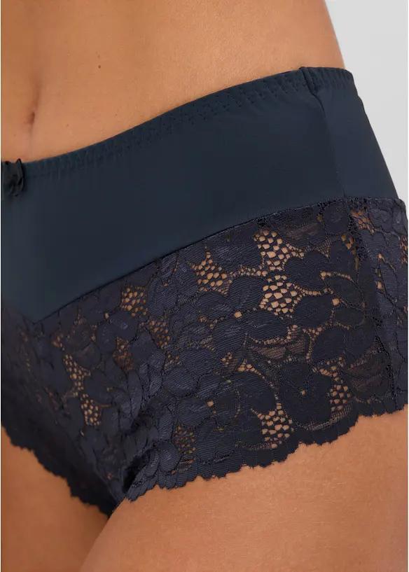Culotte a vita alta con pizzo, bonprix