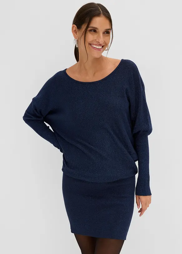Abito fluente in maglia misto viscosa, bonprix