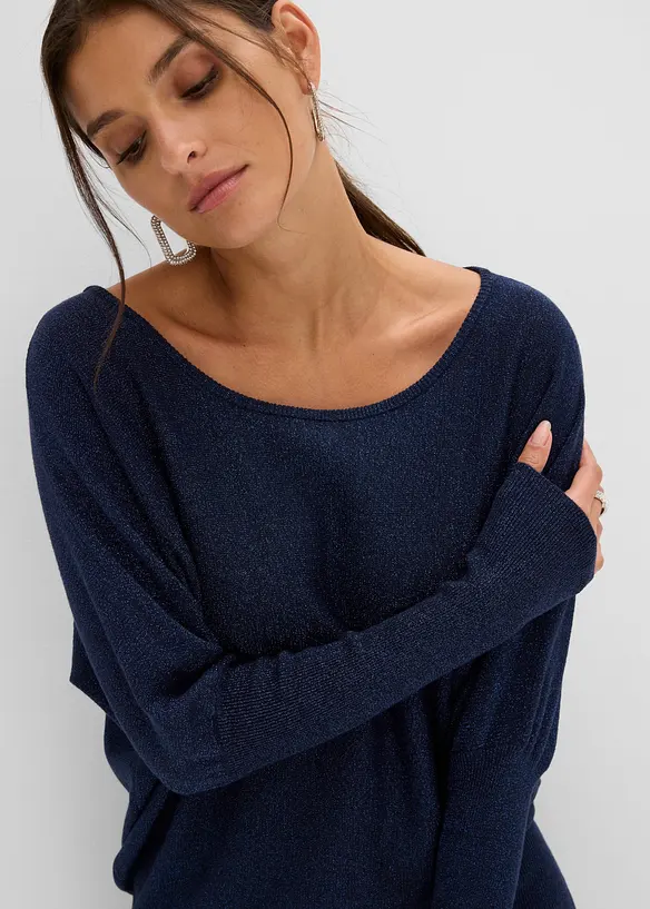 Abito fluente in maglia misto viscosa, bonprix