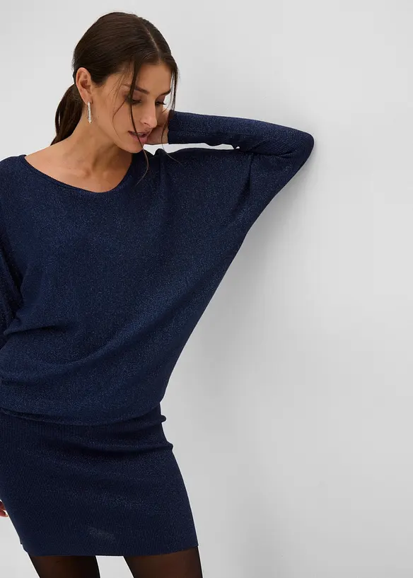 Abito fluente in maglia misto viscosa, bonprix