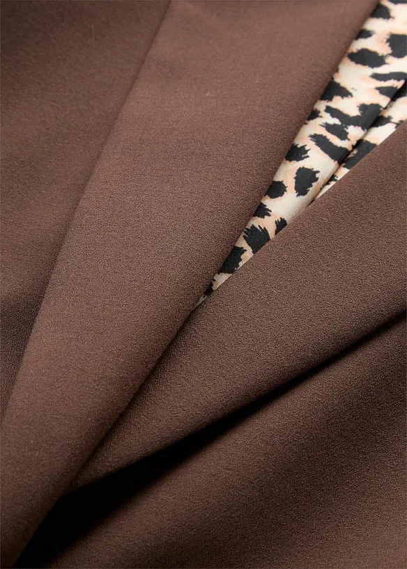 Blazer lungo in misto viscosa fluente, bonprix