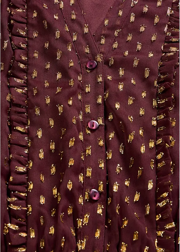 Maglione in filato fine con motivo natalizio, bonprix