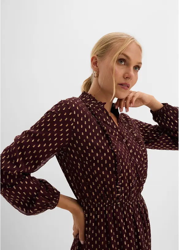 Maglione in filato fine con motivo natalizio, bonprix