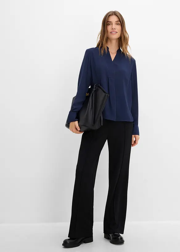Blusa in chiffon svasata, bonprix