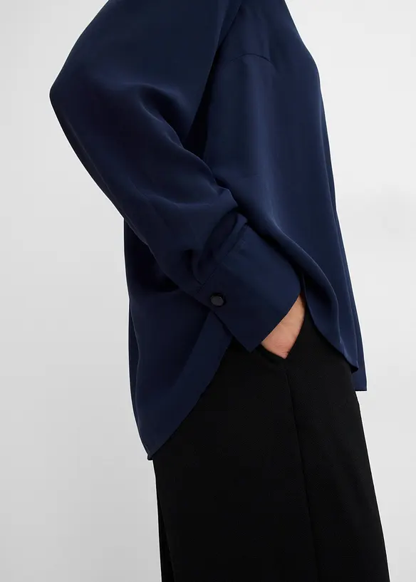 Blusa in chiffon svasata, bonprix