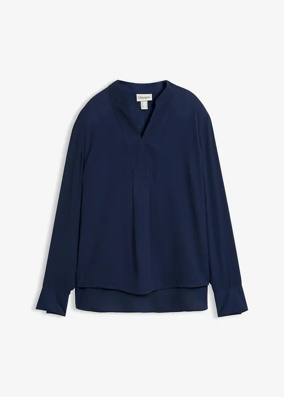Blusa in chiffon svasata, bonprix