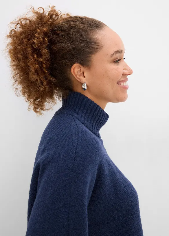 Maglione con collo dritto, bonprix