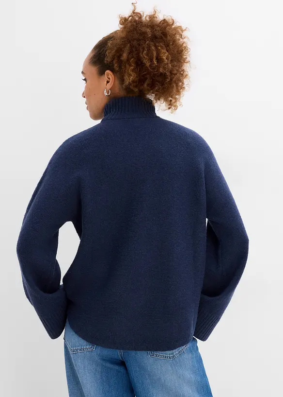 Maglione con collo dritto, bonprix
