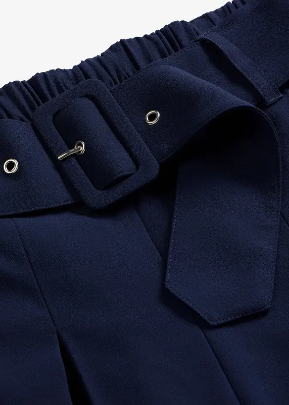 Pantaloni larghi in misto viscosa fluido, bonprix