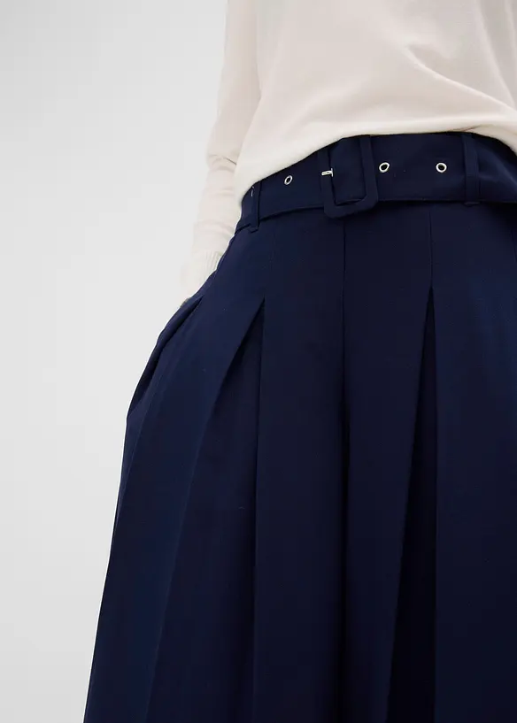 Pantaloni larghi in misto viscosa fluido, bonprix