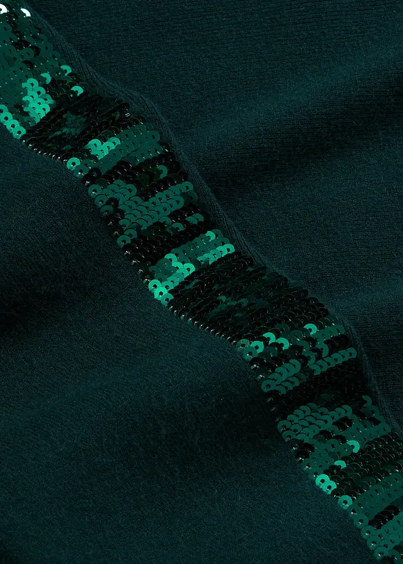 Maglione in filato fine con paillettes, bonprix