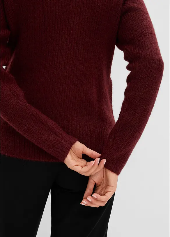 Maglione incrociato con scollatura a V, bonprix