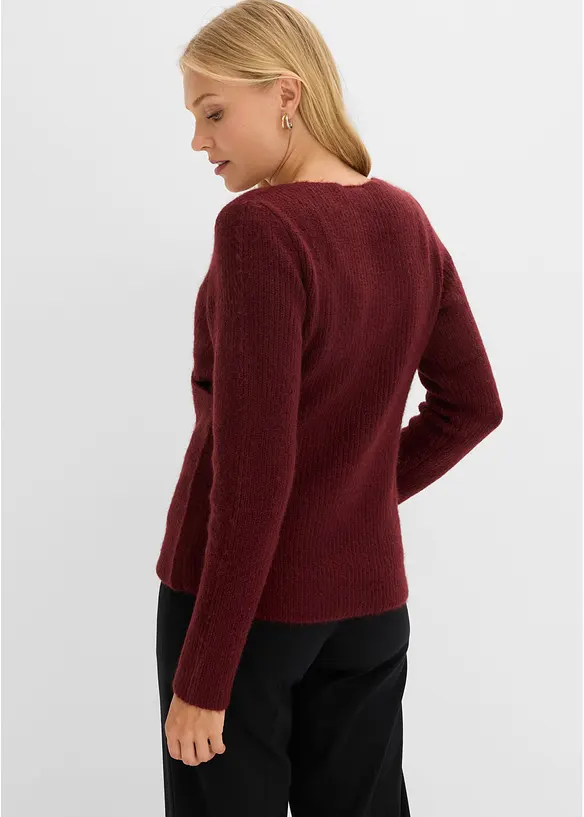 Maglione incrociato con scollatura a V, bonprix