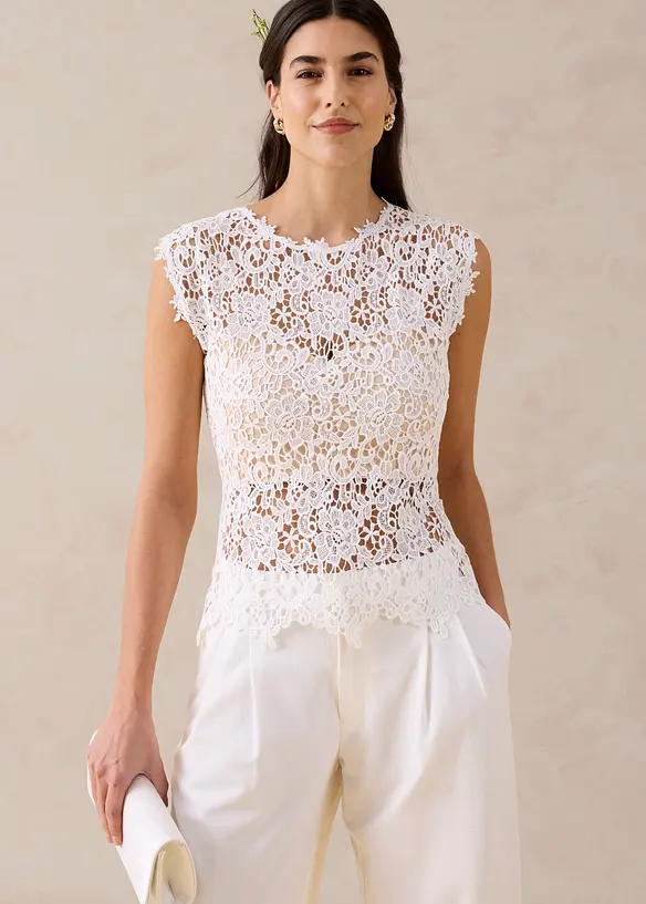 Top in pizzo, bonprix