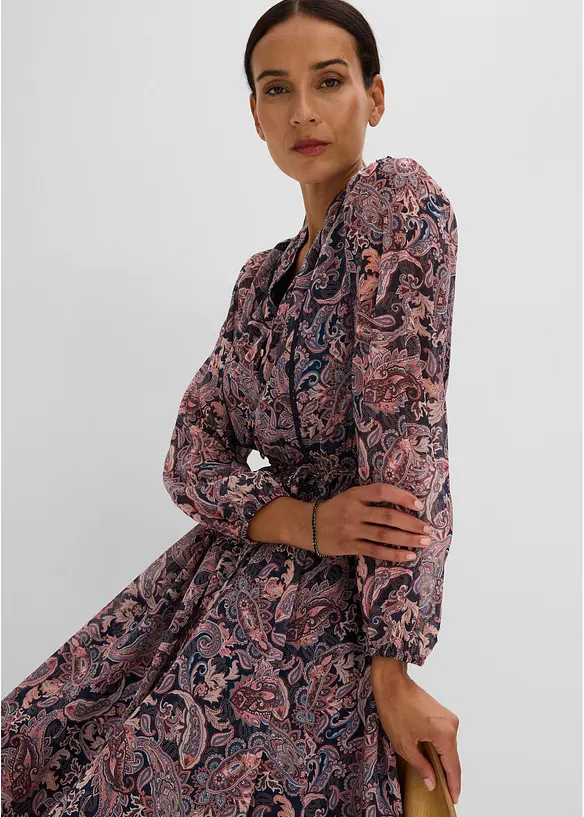 Abito paisley in chiffon, bonprix