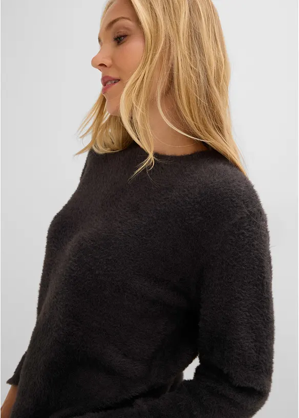 Maglione morbido con maniche ampie, bonprix