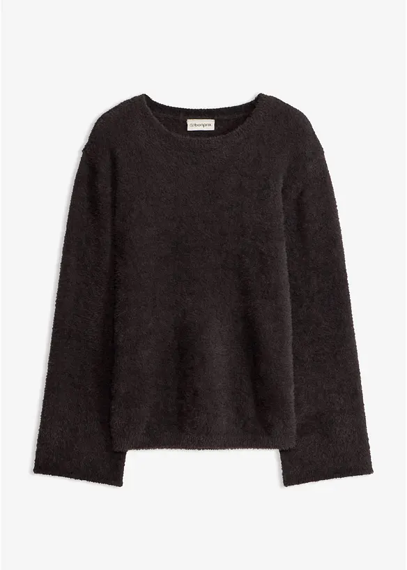 Maglione morbido con maniche ampie, bonprix