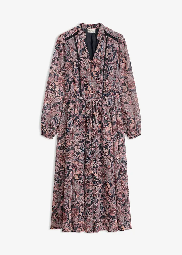Abito paisley in chiffon, bonprix