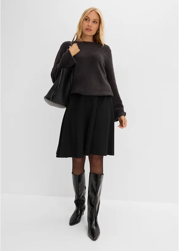 Maglione morbido con maniche ampie, bonprix