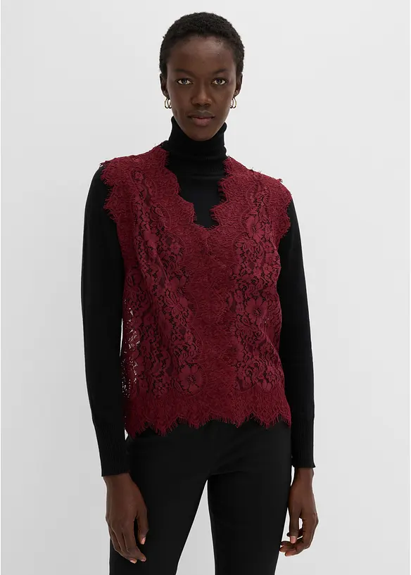 Gilet in pizzo, bonprix