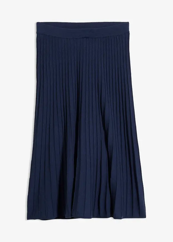 Gonna di maglia con lana merino, bonprix