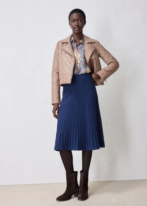 Gonna di maglia con lana merino, bonprix