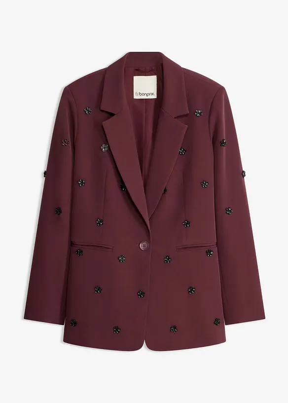 Blazer oversize con dettagli gioiello, bonprix