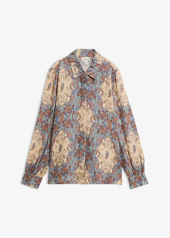 Camicia in misto seta pregiato, bonprix
