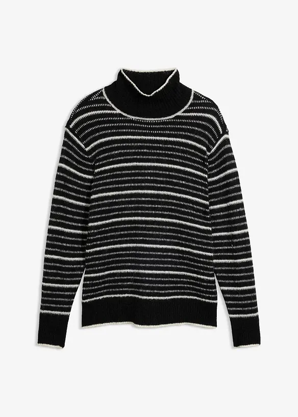 Maglione lungo in misto lana morbido, bonprix