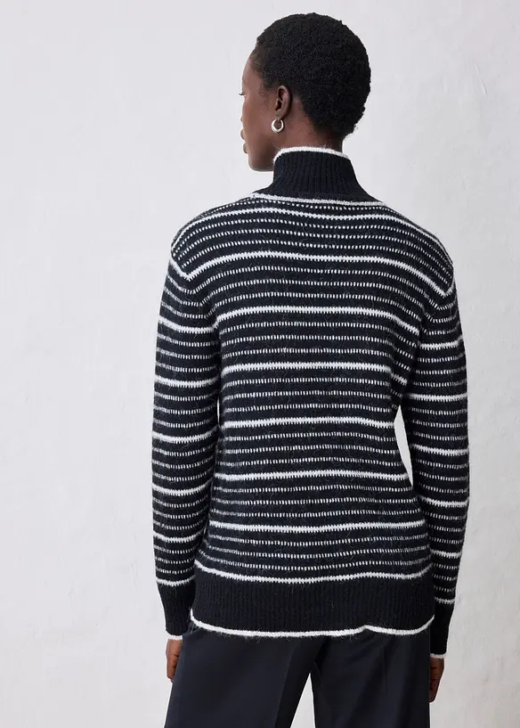 Maglione lungo in misto lana morbido, bonprix