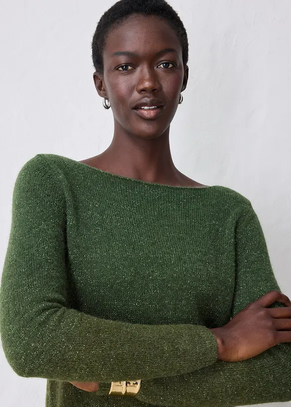 Maglione in misto alpaca morbido, bonprix