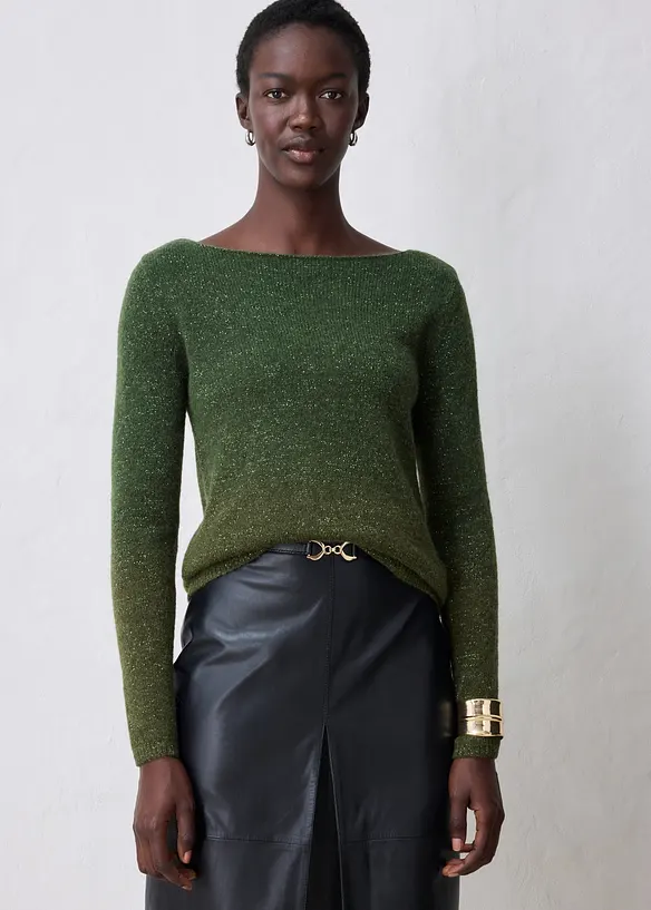 Maglione in misto alpaca morbido, bonprix