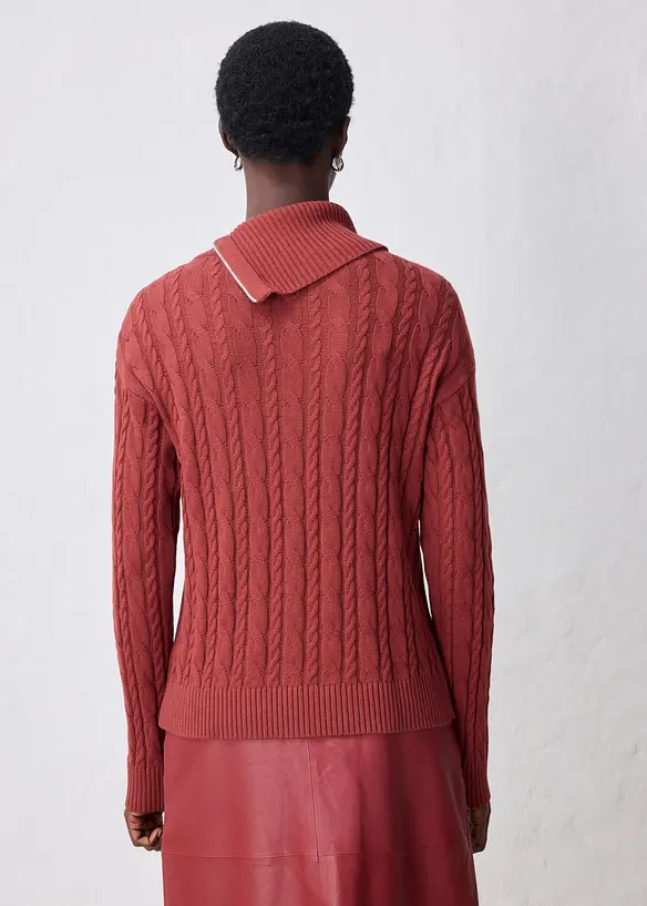 Maglione a collo alto in morbido misto lana, bonprix