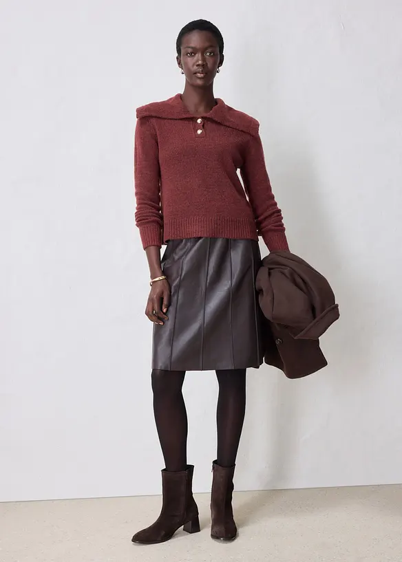 Maglione in misto lana morbido, bonprix