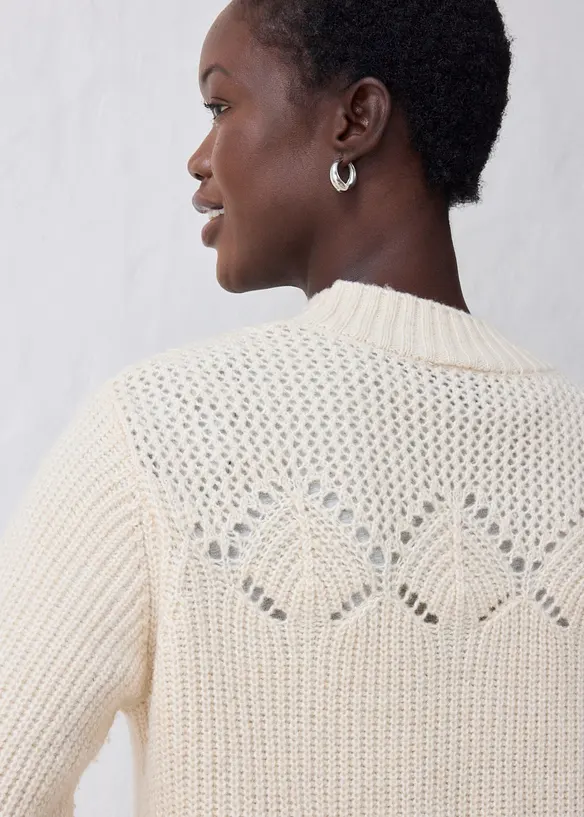 Maglione in misto lana morbido, bonprix