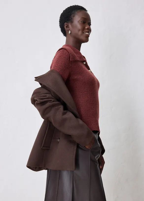 Maglione in misto lana morbido, bonprix