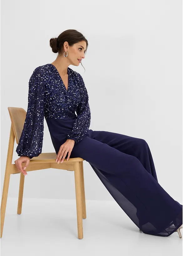 Tuta elegante con paillettes, bonprix
