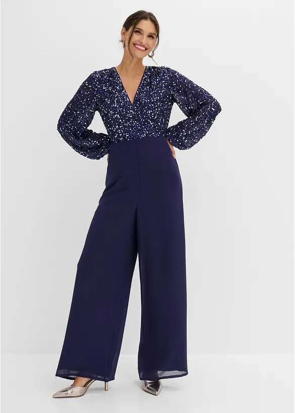 Tuta elegante con paillettes, bonprix