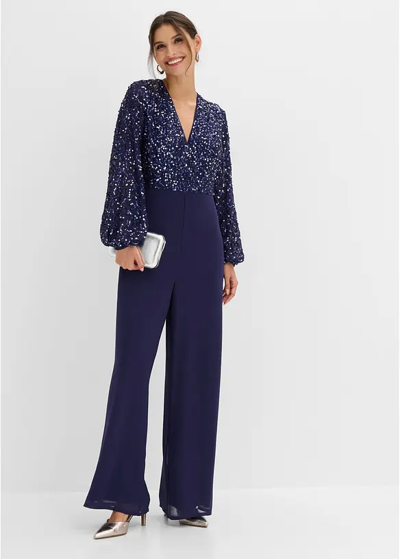 Tuta elegante con paillettes, bonprix