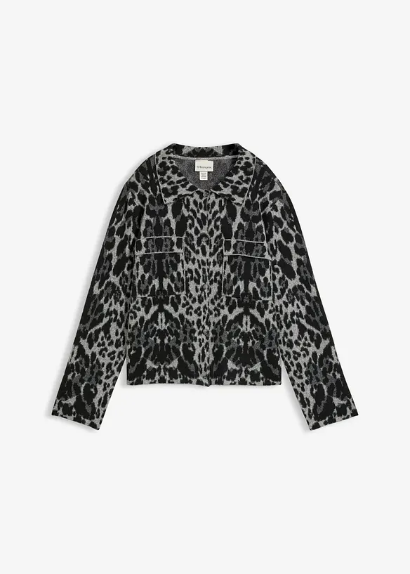 Cardigan con motivo jacquard, bonprix