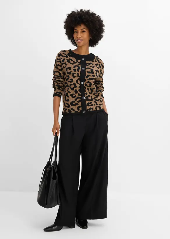 Cardigan con motivo jacquard, bonprix