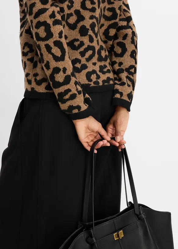 Cardigan con motivo jacquard, bonprix