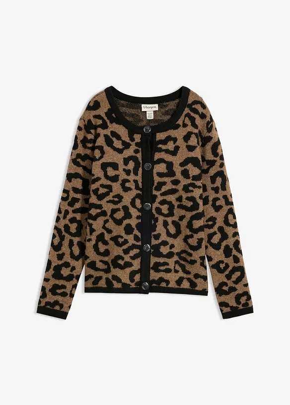 Cardigan con motivo jacquard, bonprix