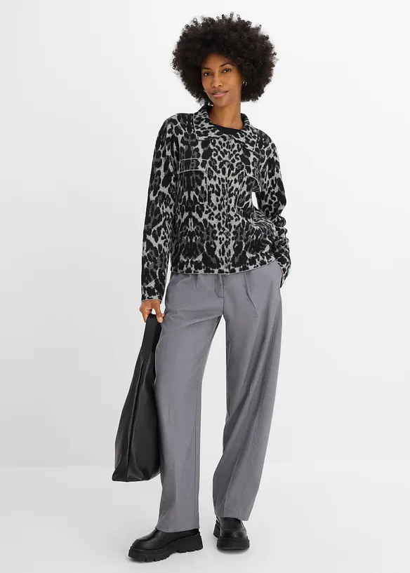 Cardigan con motivo jacquard, bonprix